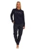 NORMANN Pyjama langarm Schlafanzug Kuschel interlock Sterne - 69477 in Grau