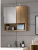 Inn.Furn Spiegelschrank Eiche Artisan, 54 x 55 cm, Badezimmer Schrank mit Spiegel