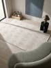 KADIMA DESIGN Kurzflorteppich Geometrisch Antirutsch pflegeleicht Wohnzimmer Flur in Creme