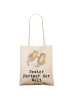 Mr. & Mrs. Panda Tragetasche Otter Bester Partner der Welt mit S... in Creme