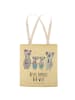 Mr. & Mrs. Panda Tote Bag Koala Familie zwei mit Spruch in Gelb Pastell