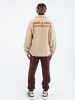 Megaman Fleecejacke Money Oversize in Beige