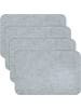 Erwin Müller Filz Tischset 4er-Pack Beja in hellgrau