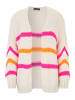 SASSYCLASSY Oversize Strick-Cardigan in Offwhite, Pink