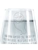 Mr. & Mrs. Panda Trinkglas Seekuh Happy mit Spruch in Transparent