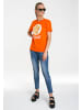 Logoshirt Print T-Shirt Brandt in orange