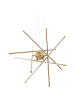 Beliani Pendelleuchten PALUN in Gold - (W) 80 x (H) 100 x (L) 80 cm
