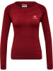 Hummel T-Shirt Raglanärmel Hmlongrid Damen in RHUBARB/NASTURTIUM