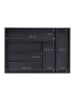 relaxdays Besteckkasten in Schwarz - (B)43 x (H)5 x (T)30,5 cm
