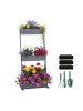 relaxdays Vertikalbeet in Grau - (B)60 x (H)140 x (T)50 cm