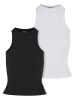Urban Classics Tanks & Cami in black+white
