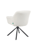 DUBI Möbel 2er-Set: Drehstuhl Mika-Luka in Creme - (B)65 x (H)81 x  (T)66 cm