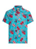 King Kerosin King Kerosin Hawaiihemd Hibiscus in blau