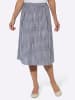 Sieh an! Falten-Rock in marine-weiß-kariert