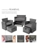 tectake Rattan Gartengarnitur Modena mit Stauraum
