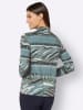 creation L Stehkragenshirt in jade-graphit-bedruckt