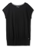 sheego Oversize-Shirt in schwarz