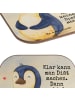 Mr. & Mrs. Panda Tassenuntersetzer Pinguin Diät Design mit Spruch in Weiß