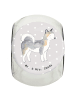 Mr. & Mrs. Panda Leckerli Glas Siberian Husky Moment ohne Spruch in Grau Pastell
