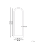 Beliani Wandspiegel COIGNY in Braun - (W) 55 x (H) 170 x (L) 4 cm