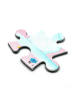 Mr. & Mrs. Panda Puzzle Einhorn Schneemann ohne Spruch in Rot Pastell