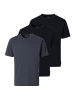 Casa moda T-Shirt Basic in Schwarz / grau