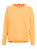 Camel Active Rundhals Sweatshirt mit tonalem Rubber Print in Orange