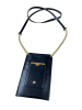 collezione alessandro Schultertasche " Handytasche " in schwarz