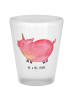 Mr. & Mrs. Panda Schnapsglas Einhorn Schwein ohne Spruch in Transparent