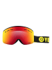 YEAZ RISE Ski- Snowboardbrille schwarz in gelb