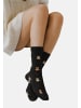 Yuhu Damen Wollsocken mit Katzenmotiv im 6er Pack in Mehrfarbig