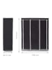 relaxdays 1x Faltschrank in Schwarz - (B)148 x (H)173 x (T)42,5 cm