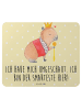 Mr. & Mrs. Panda Mouse Mat Capybara König mit Spruch in Gelb Pastell