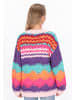 IZIA Cardigan in pink multicolor