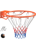 COSTWAY Ø45cm Basketballkorb für Wandmontage in Orange