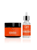 skinChemists Vitamin C Gesichtsserum 30ml + Vitamin C Nachtcreme gegen Hautalterung 60ml