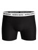 Björn Borg Boxershorts Contrast Solid Sammy 3er Pack in schwarz