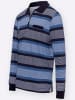 Sieh an! Poloshirt in marine-jeansblau-gestreift