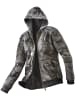 Uncle Sam Sweatjacke in oliv camouflage / schwarz