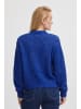 PULZ Jeans Strickpullover PZIRIS Pattern Pullover in blau