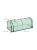 relaxdays Frühbeet in Grün - (B)128 x (H)50 x (T)60 cm