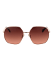 Max Mara Damen Sonnenbrillen Geometrisch Roségold