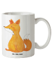 Mr. & Mrs. Panda weisse tasse Einhorn Fuchs ohne Spruch in Weiß