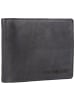 Greenburry Vintage Washed Geldbörse Leder 13 cm in anthrazite