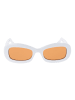 GCDS Unisex Sonnenbrillen Oval Weiß