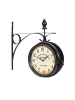 relaxdays Bahnhofsuhr in Schwarz - (B)35 x (H)35 x (T)10 cm