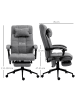 Vinsetto Bürostuhl-66L x 76B x 116-124H cm-Grau