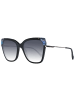Ana Hickmann Frauen Sonnenbrille Schmetterling Schwarz