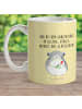 Mr. & Mrs. Panda Kindertasse Chinchilla Blume mit Spruch in Gelb Pastell