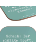 Mr. & Mrs. Panda Holzuntersetzer Spruch Schach Sport mit Spruch in Meeresbrise